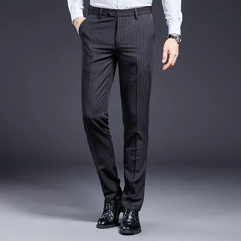 Premium Men's Suit Trousers Striped Verno